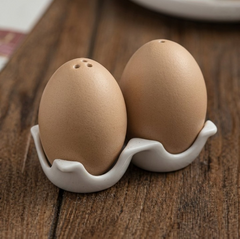 Egg Shape Salt & Pepper Shaker Set