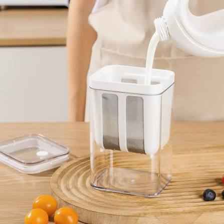 Premium Greek Yogurt Maker & Multi-Purpose Food Strainer Container with Fine Mesh Filter (1100ml)